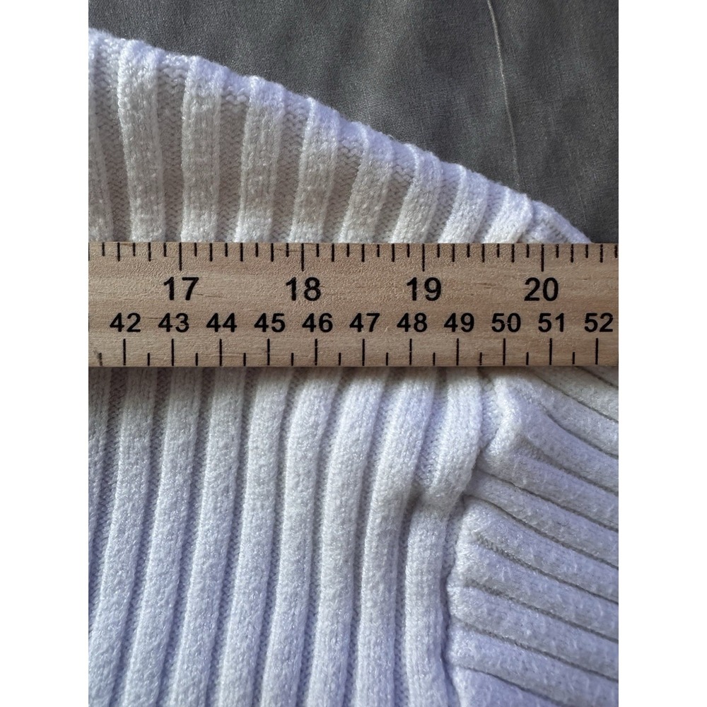 Edikted Cream Ribbed Open-Front Cardigan - Picture 6 of 8